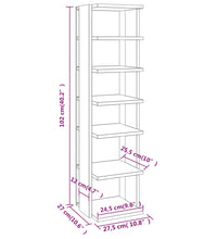 Schuhschrank Weiß 27,5x27x102 cm Holzwerkstoff