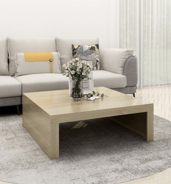 Couchtisch Sonoma-Eiche 100x100x35 cm Holzwerkstoff