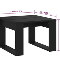 Beistelltisch Schwarz 50x50x35 cm Holzwerkstoff