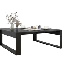 Couchtisch Schwarz 100x100x35 cm Holzwerkstoff