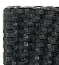 Garten-Barhocker mit Kissen 4 Stk. Schwarz Poly Rattan