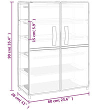 Schuhschrank Schwarz 60x28x90 cm Stoff