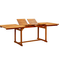 Garten-Esstisch (160-240)x100x75 cm Massivholz Akazie