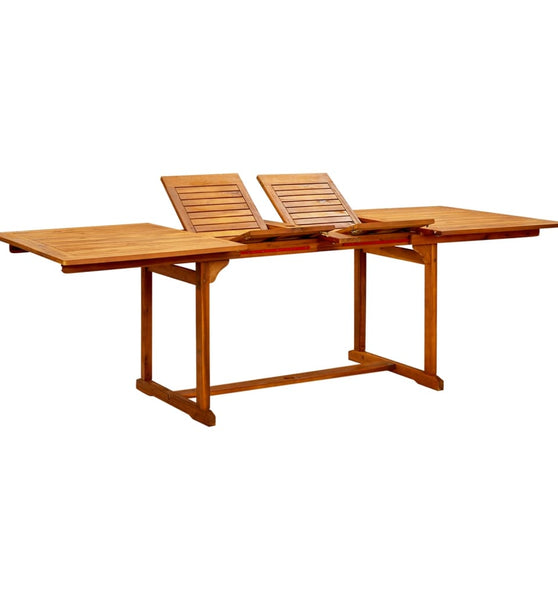 Garten-Esstisch (160-240)x100x75 cm Massivholz Akazie