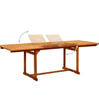 Garten-Esstisch (160-240)x100x75 cm Massivholz Akazie