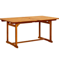 Garten-Esstisch (160-240)x100x75 cm Massivholz Akazie