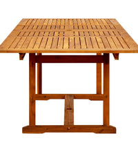 Garten-Esstisch (160-240)x100x75 cm Massivholz Akazie