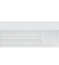 Schuhbank Weiß 105x30x45 cm Holzwerkstoff