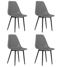 Esszimmerstühle 4 Stk. Grau PP