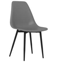 Esszimmerstühle 4 Stk. Grau PP