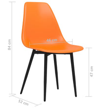 Esszimmerstühle 2 Stk. Orange PP