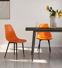 Esszimmerstühle 2 Stk. Orange PP