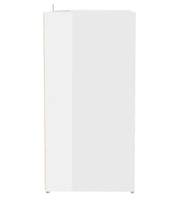 Schuhschrank Hochglanz-Weiß 60x35x70 cm Holzwerkstoff