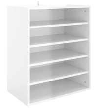 Schuhschrank Hochglanz-Weiß 60x35x70 cm Holzwerkstoff