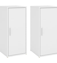 Schuhschränke 2 Stk. Weiß 32x35x70 cm Holzwerkstoff
