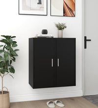 Schuhschränke 2 Stk. Schwarz 32x35x70 cm Holzwerkstoff