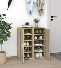 Schuhschränke 2 Stk. Sonoma-Eiche 32x35x70 cm Holzwerkstoff