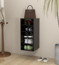 Schuhschrank Schwarz 31,5x35x70 cm Holzwerkstoff