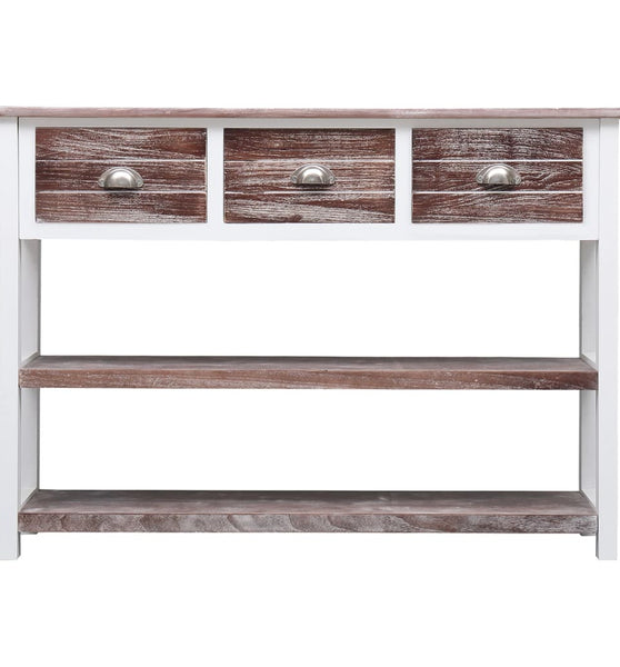 Sideboard Antik-Braun 108x30x76 cm Massivholz Paulownia