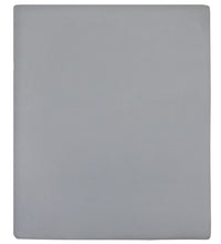 Spannbettlaken 2 Stk. Jersey Grau 90x200 cm Baumwolle