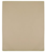 Spannbettlaken Jersey Taupe 140x200 cm Baumwolle