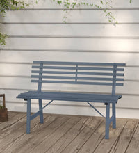 Gartenbank 110 cm Stahl Grau