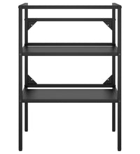 Badezimmer Waschtischgestell Schwarz 59x38x83 cm Eisen