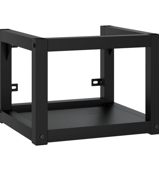 Badezimmer Wand-Waschtischgestell Schwarz 40x38x31 cm Eisen