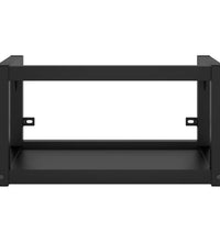 Badezimmer Wand-Waschtischgestell Schwarz 40x38x31 cm Eisen