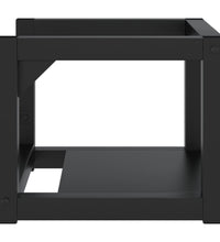 Badezimmer Wand-Waschtischgestell Schwarz 40x38x31 cm Eisen
