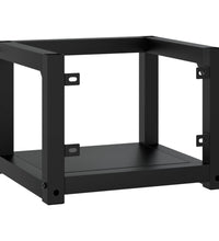 Badezimmer Wand-Waschtischgestell Schwarz 40x38x31 cm Eisen