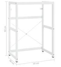 Badezimmer Waschtischgestell Weiß 59x38x83 cm Eisen