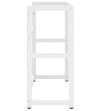 Badezimmer Waschtischgestell Weiß 79x38x83 cm Eisen