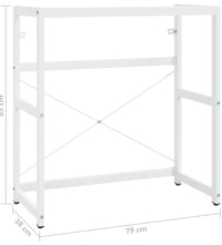 Badezimmer Waschtischgestell Weiß 79x38x83 cm Eisen