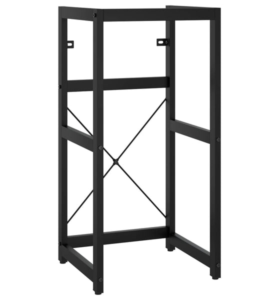 Badezimmer Waschtischgestell Schwarz 40x38x83 cm Eisen