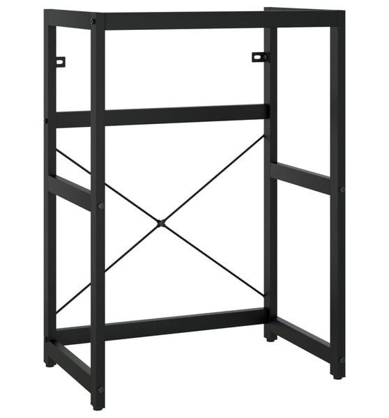Badezimmer Waschtischgestell Schwarz 59x38x83 cm Eisen