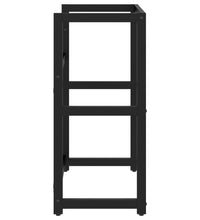 Badezimmer Waschtischgestell Schwarz 59x38x83 cm Eisen