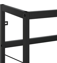 Badezimmer Waschtischgestell Schwarz 59x38x83 cm Eisen