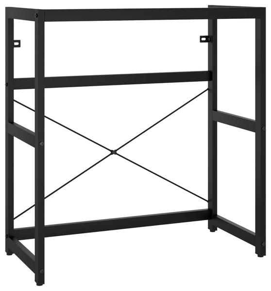 Badezimmer Waschtischgestell Schwarz 79x38x83 cm Eisen