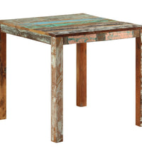 Esstisch 82x80x76 cm Altholz Massiv