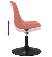 Esszimmerstühle 4 Stk. Drehbar Rosa Samt