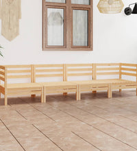 4-tlg. Garten-Lounge-Set Kiefer Massivholz
