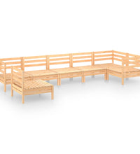 7-tlg. Garten-Lounge-Set Massivholz Kiefer