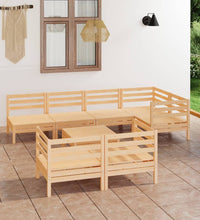 8-tlg. Garten-Lounge-Set Massivholz Kiefer