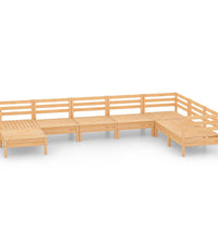 8-tlg. Garten-Lounge-Set Massivholz Kiefer