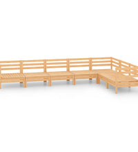 7-tlg. Garten-Lounge-Set Massivholz Kiefer