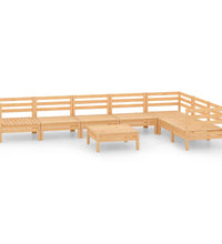 8-tlg. Garten-Lounge-Set Massivholz Kiefer