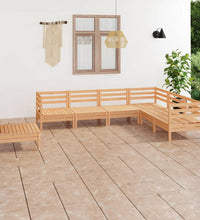 7-tlg. Garten-Lounge-Set Massivholz Kiefer