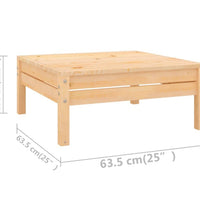 10-tlg. Garten-Lounge-Set Massivholz Kiefer