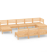 10-tlg. Garten-Lounge-Set Massivholz Kiefer